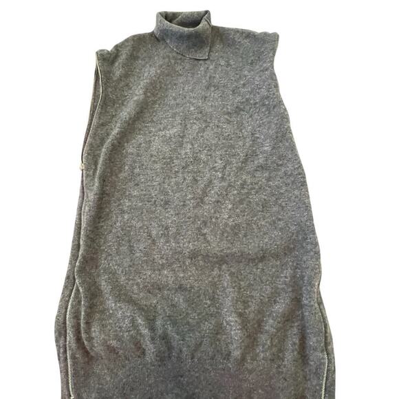 Vintage Neiman Marcus Pure Cashmere Gray Turtleneck Sweater   S - Picture 1 of 9